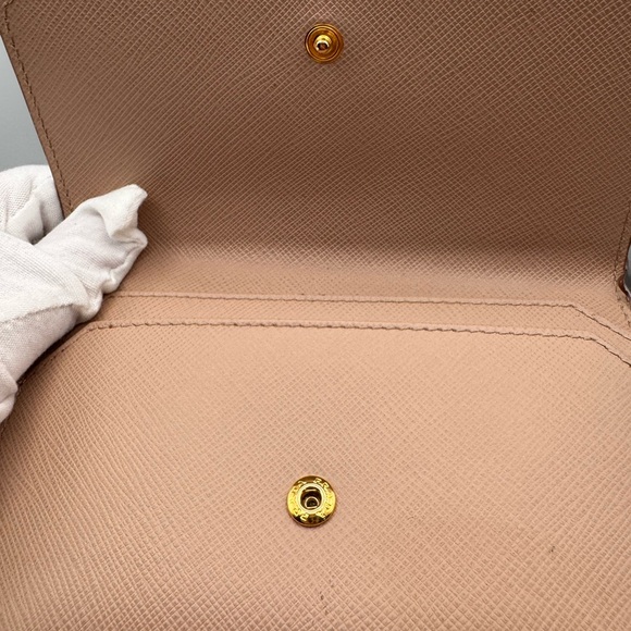 Prada Saffiano And Leather Card Holder | Saks Fifth Avenue Prada Saffiano Wallet w/Cardholder Insert